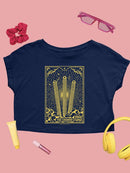 Officially Licensed Hola Churro Radiant Art Deco Style Women's Crop Tee