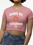 Officially Licensed Hola Churro Funny Body By Churros Retro-Inspired Women's Crop Tee