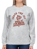 Officially Licensed Hola Churro Crave The Joy Churro Art -Women's Sweatshirt