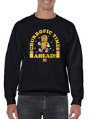 Officially Licensed Hola Churro Churrofic Times Ahead Cartoon Snack Men's Sweatshirt