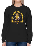 Officially Licensed Hola Churro Churrofic Times Ahead Cartoon Snack Women's Sweatshirt