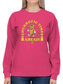 Officially Licensed Hola Churro Churrofic Times Ahead Cartoon Snack Women's Sweatshirt