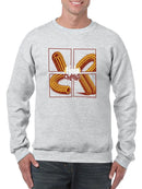 Officially Licensed Hola Churro Pop Art Churro Men's Sweatshirt