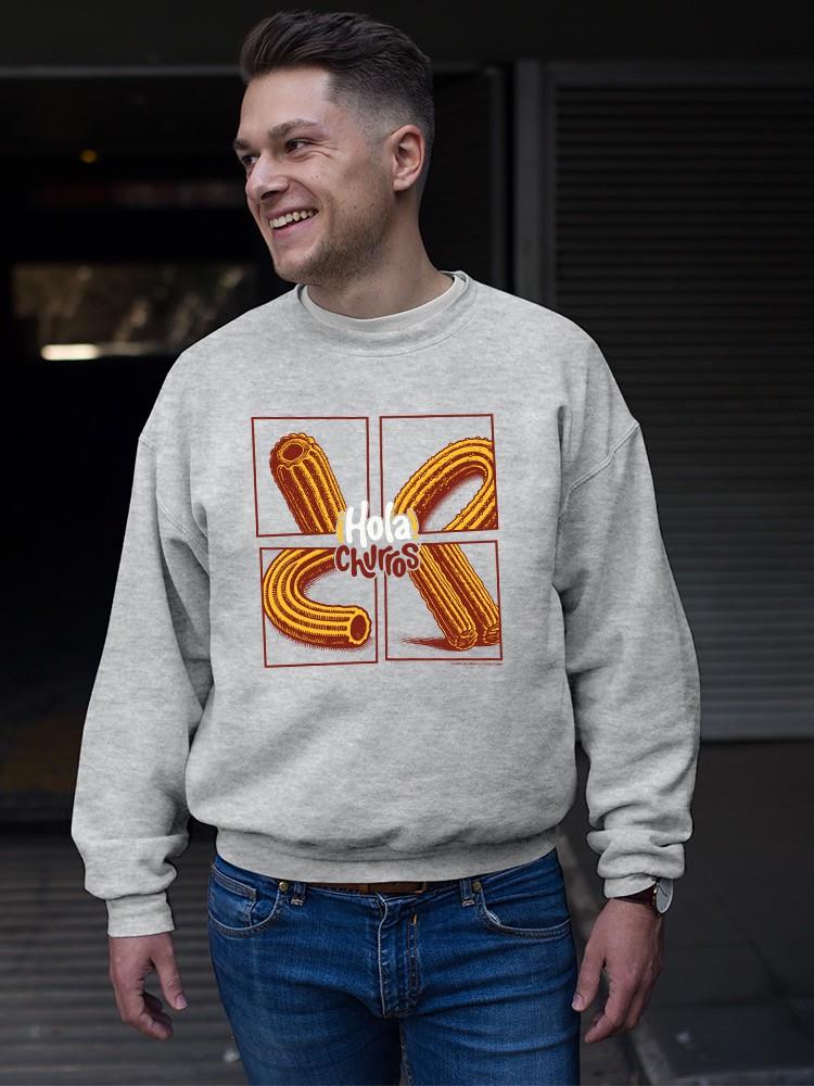 Officially Licensed Hola Churro Pop Art Churro Men's Sweatshirt