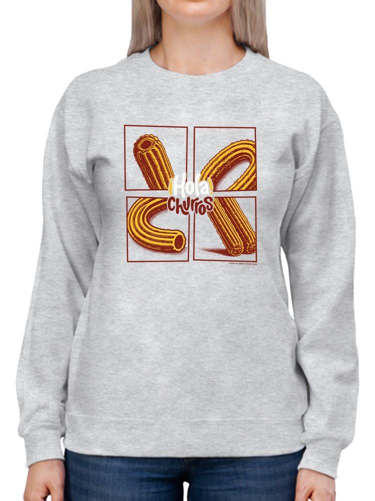 Officially Licensed Hola Churro Pop Art Churro Women's Sweatshirt