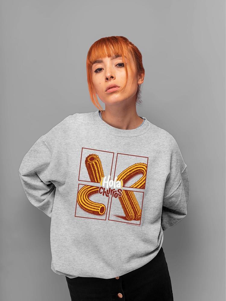 Officially Licensed Hola Churro Pop Art Churro Women's Sweatshirt