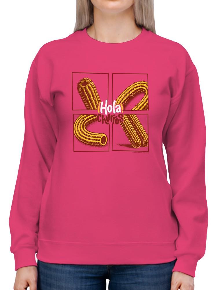 Officially Licensed Hola Churro Pop Art Churro Women's Sweatshirt