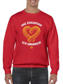 Officially Licensed Hola Churro Heart-Shaped Churros Men's Sweatshirt