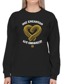 Officially Licensed Hola Churro Heart-Shaped Churros Women's Sweatshirt