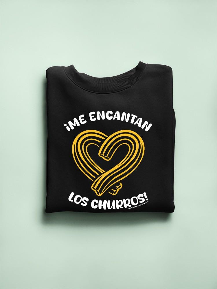 Officially Licensed Hola Churro Heart-Shaped Churros Women's Sweatshirt