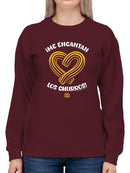 Officially Licensed Hola Churro Heart-Shaped Churros Women's Sweatshirt