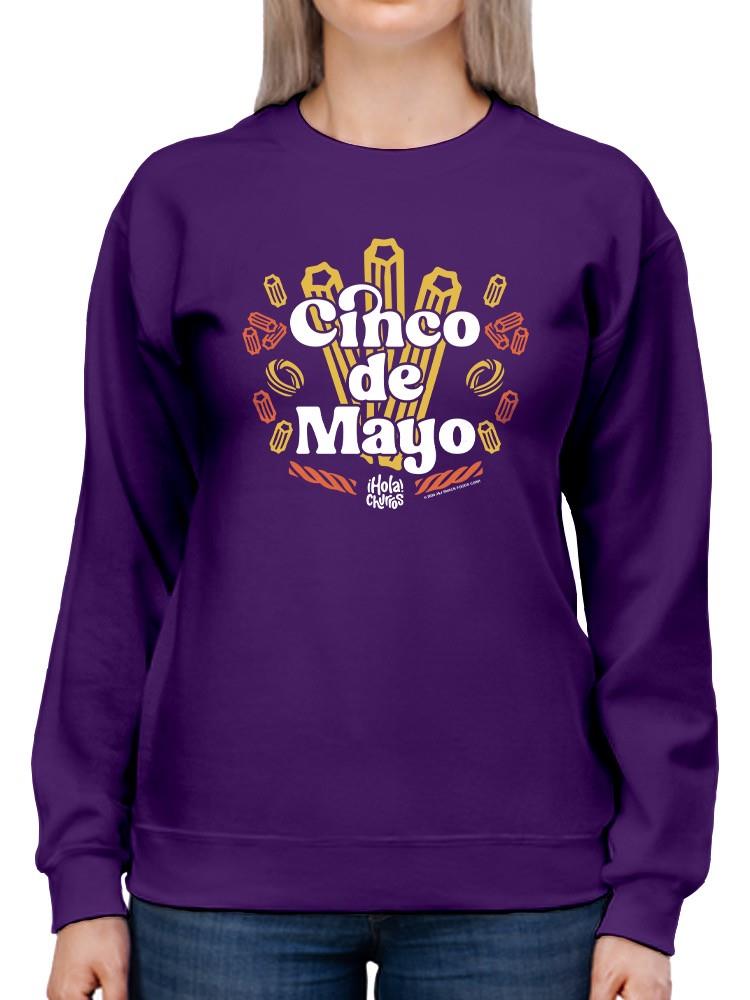 Officially Licensed Hola Churro Cinco De Mayo Churros Women's Sweatshirt