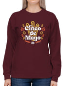 Officially Licensed Hola Churro Cinco De Mayo Churros Women's Sweatshirt