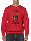 Officially Licensed Hola Churro Churro Dipping Chocolate Men's Sweatshirt