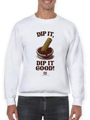 Officially Licensed Hola Churro Churro Dipping Chocolate Men's Sweatshirt