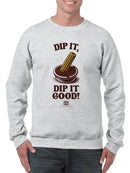 Officially Licensed Hola Churro Churro Dipping Chocolate Men's Sweatshirt