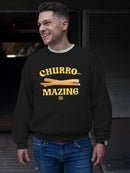 Officially Licensed Hola Churro Churro-Mazing Fun Foodie Men's Sweatshirt
