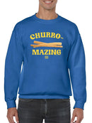 Officially Licensed Hola Churro Churro-Mazing Fun Foodie Men's Sweatshirt