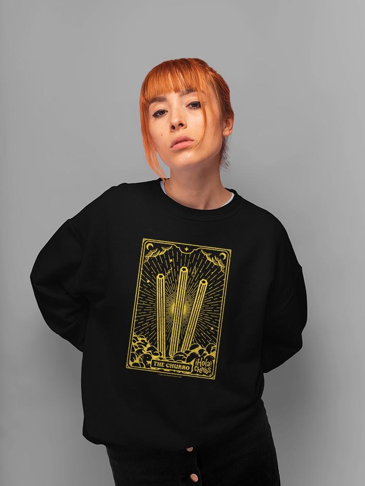 Officially Licensed Hola Churro Radiant Churro Art Deco Style  Women's Sweatshirt