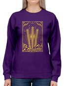 Officially Licensed Hola Churro Radiant Churro Art Deco Style  Women's Sweatshirt
