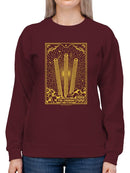 Officially Licensed Hola Churro Radiant Churro Art Deco Style  Women's Sweatshirt