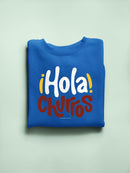 Officially Licensed Hola Churro Bold And Playful Dessert Men's Sweatshirt
