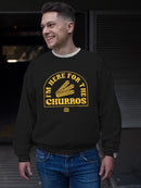 Officially Licensed Hola Churro Here For The Churros Snack Lover Men's Sweatshirt