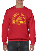 Officially Licensed Hola Churro Here For The Churros Snack Lover Men's Sweatshirt