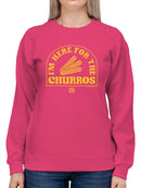 Officially Licensed Hola Churro Here For The Churros Women's Sweatshirt