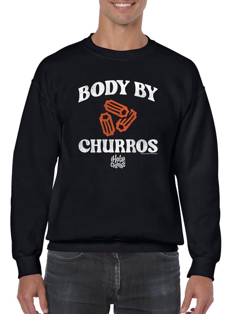 Officially Licensed Hola Churro Funny Body By Churros Retro-Inspired Sweatshirt Men's
