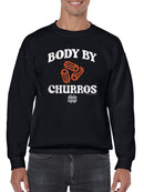 Officially Licensed Hola Churro Funny Body By Churros Retro-Inspired Sweatshirt Men's