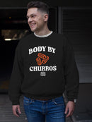 Officially Licensed Hola Churro Funny Body By Churros Retro-Inspired Sweatshirt Men's