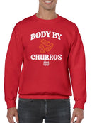 Officially Licensed Hola Churro Funny Body By Churros Retro-Inspired Sweatshirt Men's