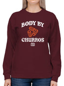Officially Licensed Hola Churro Funny Body By Churros Women's Sweatshirt