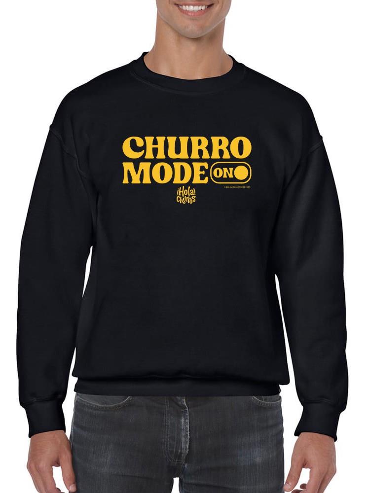 Officially Licensed Hola Churro Churro Mode On Bold Retro Men's Sweatshirt