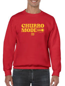 Officially Licensed Hola Churro Churro Mode On Bold Retro Men's Sweatshirt