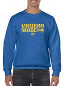 Officially Licensed Hola Churro Churro Mode On Bold Retro Men's Sweatshirt