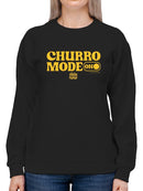 Officially Licensed Hola Churro Churro Mode On Bold Retro Women's Sweatshirt