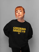 Officially Licensed Hola Churro Churro Mode On Bold Retro Women's Sweatshirt