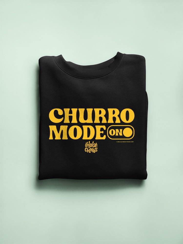 Officially Licensed Hola Churro Churro Mode On Bold Retro Women's Sweatshirt