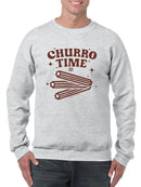 Officially Licensed Hola Churro Churro Time Retro Starry Snack  Men's Sweatshirt