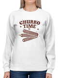 Officially Licensed Hola Churro Churro Time Retro Starry Snack Women's Sweatshirt