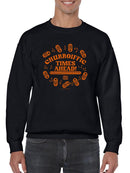 Officially Licensed Hola Churro Churroiffic Times Ahead Men's Sweatshirt