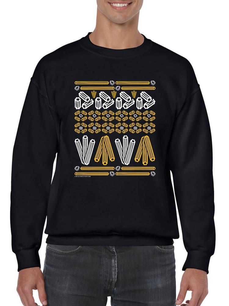 Officially Licensed Hola Churro Churro Pattern Fiesta Print Men's Sweatshirt