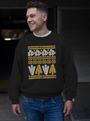 Officially Licensed Hola Churro Churro Pattern Fiesta Print Men's Sweatshirt