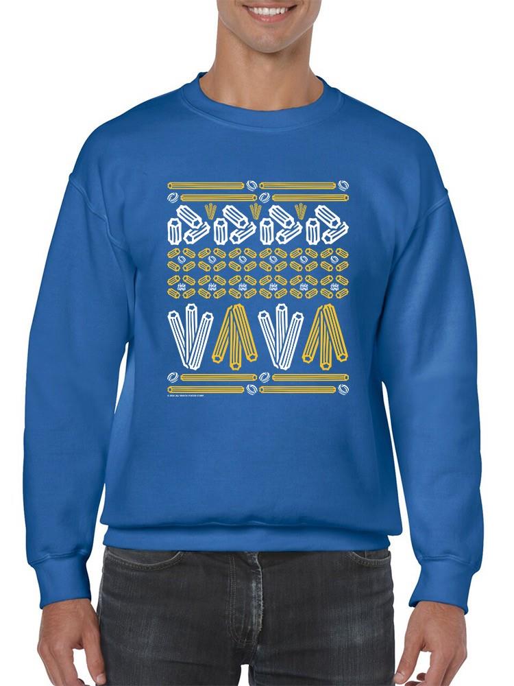 Officially Licensed Hola Churro Churro Pattern Fiesta Print Men's Sweatshirt