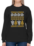 Officially Licensed Hola Churro Churro Pattern Fiesta Print Women's Sweatshirt