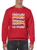 Officially Licensed Hola Churro Colorful Churro Fun Print Men's Sweatshirt