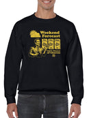 Officially Licensed Hola Churro Weekend Forecast Churro Fun Men's Sweatshirt