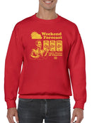 Officially Licensed Hola Churro Weekend Forecast Churro Fun Men's Sweatshirt
